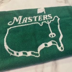 Official Masters woven golf bag towel